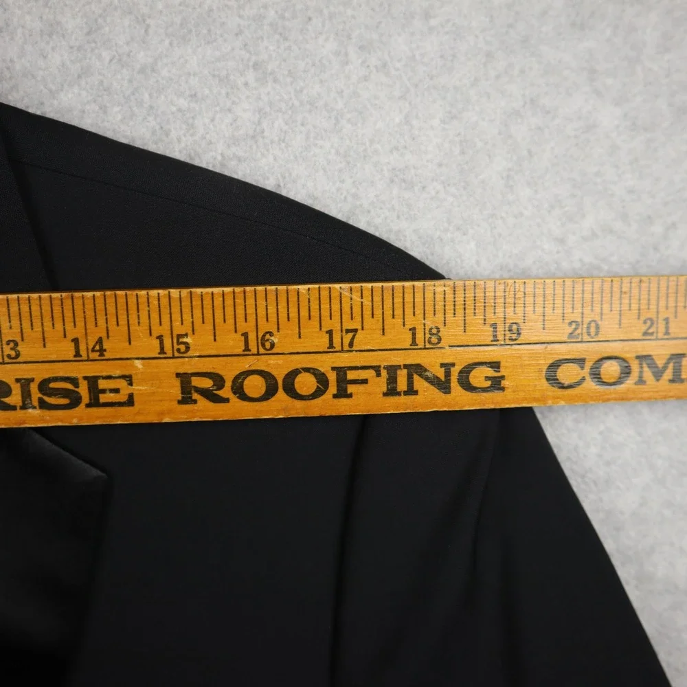 Hugo Boss Tuxedo Jacket Mens 40S Short Wool Peak Lapel Black Satin Trim Formal